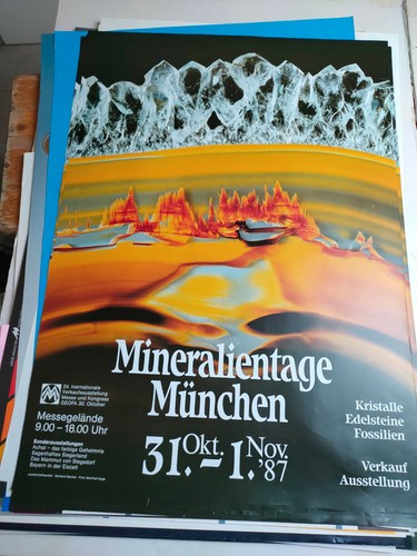 Plakat mineralientage münchen - plakat,