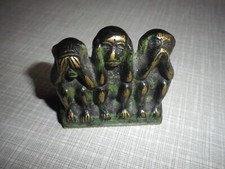 Walter Bosse Bronze Messing 3 Affen Hagnauer Werkstätte Wien Top sehr selten ! !