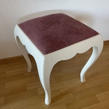 Antiker Biedermeier Hocker Neue Bezug. 49x42x42 cm. Sauberen Zustand
