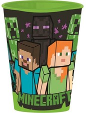 Minecraft Trinkbecher Party Becher Steve, Alex & Enderman 260 ml