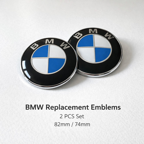Bmw emblem 82mm 74mm - bmw, blau
