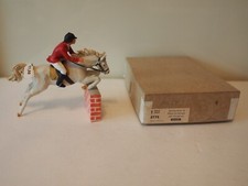 Elastolin 3775 Springreiter mit Hindernis, OVP, Selten