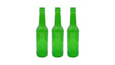 3er set bruchglas flaschen - set:, bruchglas-flaschen