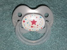 Baby Schnuller Sauger Sammler Silikon 6 - 16 Monate Unisex Stern Bunt DEFEKT!!!