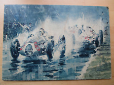 Wandbild / Druck Walter Gotschke Silberpfeil/ Auto Union, 43 x 30 cm