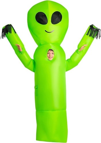 Aufblasbares grünes alien - aufblasbares,