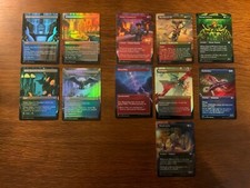 MTG, Double Masters, 11x seltene Top-Karten, Borderless, Foil, von 2022, NM/M