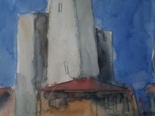 Klaus Fussmann UNIKAT Aquarell