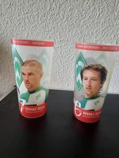 SV Werder Bremen Stadionbecher 0,5 L Fan Becher Ivan Klasnic Frank Baumann