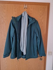 Jack Wolfskin 3 in 1 Damen Jacke M petrol TEXAPORE mit Innenfleece