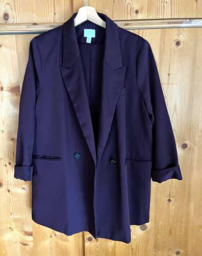 Damen blazer lila - damen, doppelreihig