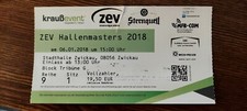 Sammler Ticket  FSV Zwickau ZEV Hallenmasters 2018