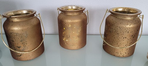 3er set windlicht teelicht - set,