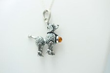 Silber Bernstein Hund 925