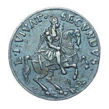 Silberne Auswurfmünze 1690 Kaiser Leopold L.I:VIVAT. SECVNDVS.