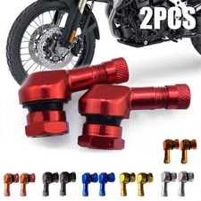 2x Motorrad Alu Winkelventil 11,3mm Ventile Eckventil Ventil Schwarz Silber Grau