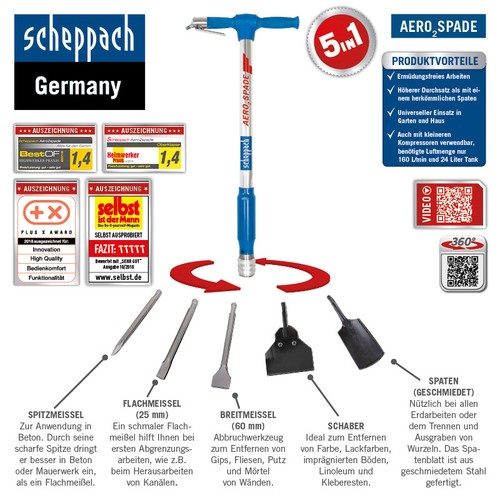 Scheppach druckluft spaten - scheppach,