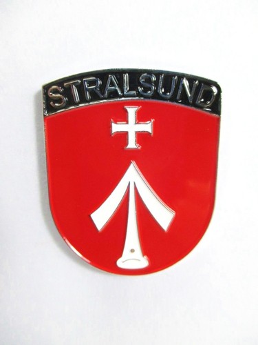 Stralsund wappen metall magnet - wappen,