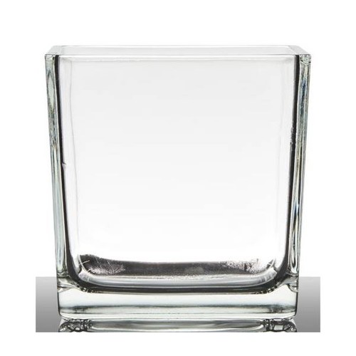 Dekoglas vase würfel cube h - wÜrfel,