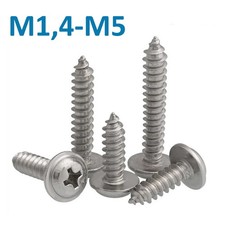 Blechschrauben Flachkopf mit