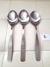 DDR -  ABS BESTECK Löffel / 3 Suppenlöffel ca 19 cm Pfauenauge - Schmetterling 5