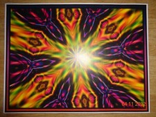 Kaleidoskop Fractal Psychedelic Tribal Trance Goa Poster 37x28