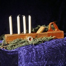 Kerzenhalter Vintage Hobel /