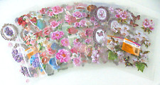 10 Bogen 3-D Relief-Sticker Mix* selbstklebend* Jittenmeier/QVC