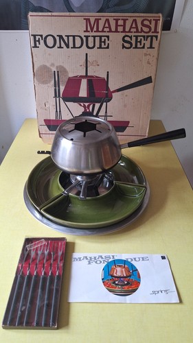Fondue service spring vintage - fondue,