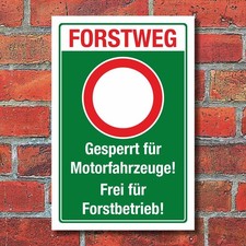 Schild Forstweg Motorfahrzeuge