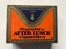 Blechdose Zigaretten After Lunch Cigarettes von Muratti, England, vor 1920