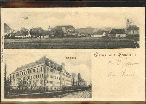 Sandizell schloss 1900 - schloss,