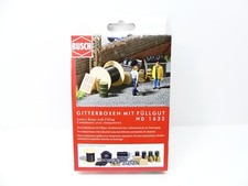 Busch H0 1632 Bausatz Gitterboxen mit Füllmaterial , ungebaut, NEU in OVP #45591