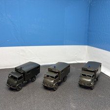 1:87 Roco Minitanks 3x 242 1,5 to Unimog Koffer Funk  H0