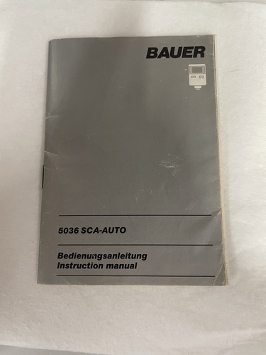 Bauer 5036 sca auto - 5036, sca-auto