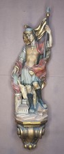Holzfigur geschnitzt, Heiliger