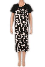 Nanso Longdress Palikat langes Nachthemd Hauskleid kurzer Arm Lyocell Gr. S M L