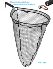 👌 Watkescher Rubber MAGNETIC QUICK RELEASE Extra tiefes Netz Meerforelle 👌