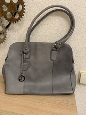 L.Credi Handtasche, Henkel/Umhängetasche, Leder, Grau