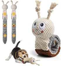 Hundespielzeug Intelligenzspielzeug Quietschend Welpenspielzeug Schlange Braun