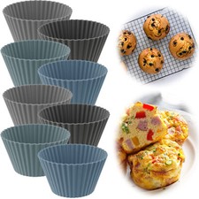 Silikon Muffinförmchen 8 Stück 6x3cm BPA Frei Muffins Cupcake Brownie Backform