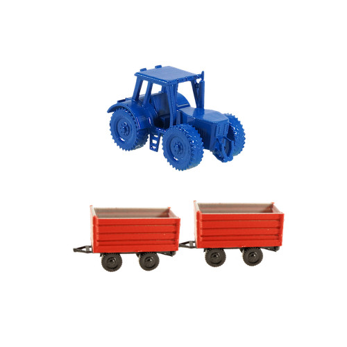 Spur traktor blau mit - traktor,