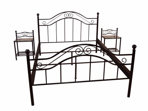 Metallbett schwarz 140x200 - , cm