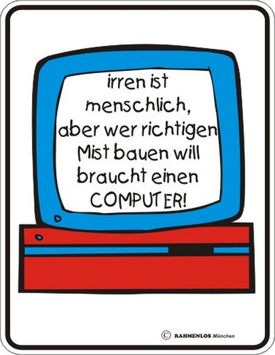 Blechschild schild irren ist - schild,