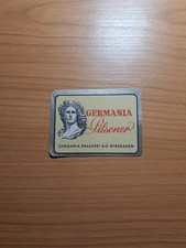 ☆☆Bieretikett Germania Brauerei Wiesbaden ☆☆ V ex