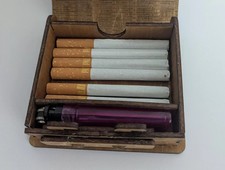 Zigarettenetui Holzbox, Sternzeichen, ihr Name ,Handarbeit