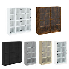 Bücherschrank Beistellschrank Küchenschrank Regalebene mit Türen Holzwerkstoff