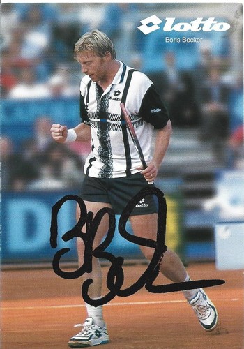 Boris becker autogrammkarte - boris,