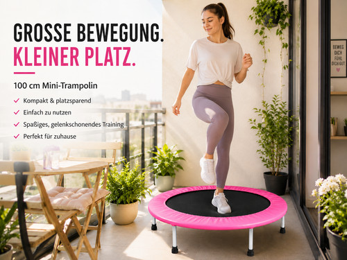 Trampolin 100 pink - trampolin, cm
