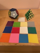 Gigaminx und Master Pyraminx Set mit Ersatzaufklebern Rubiks Würfel Twisty Puzzles